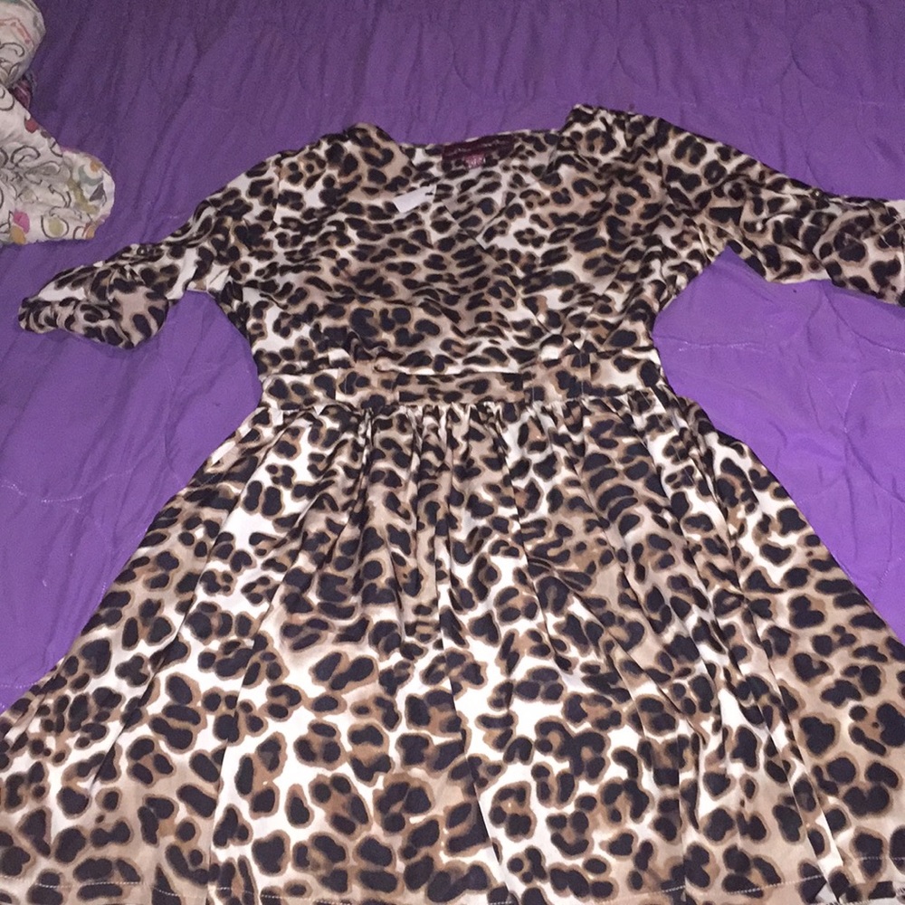 Cheetah print dress